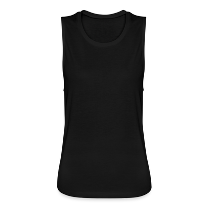 Women's Flowy Muscle Tank by Bella - black