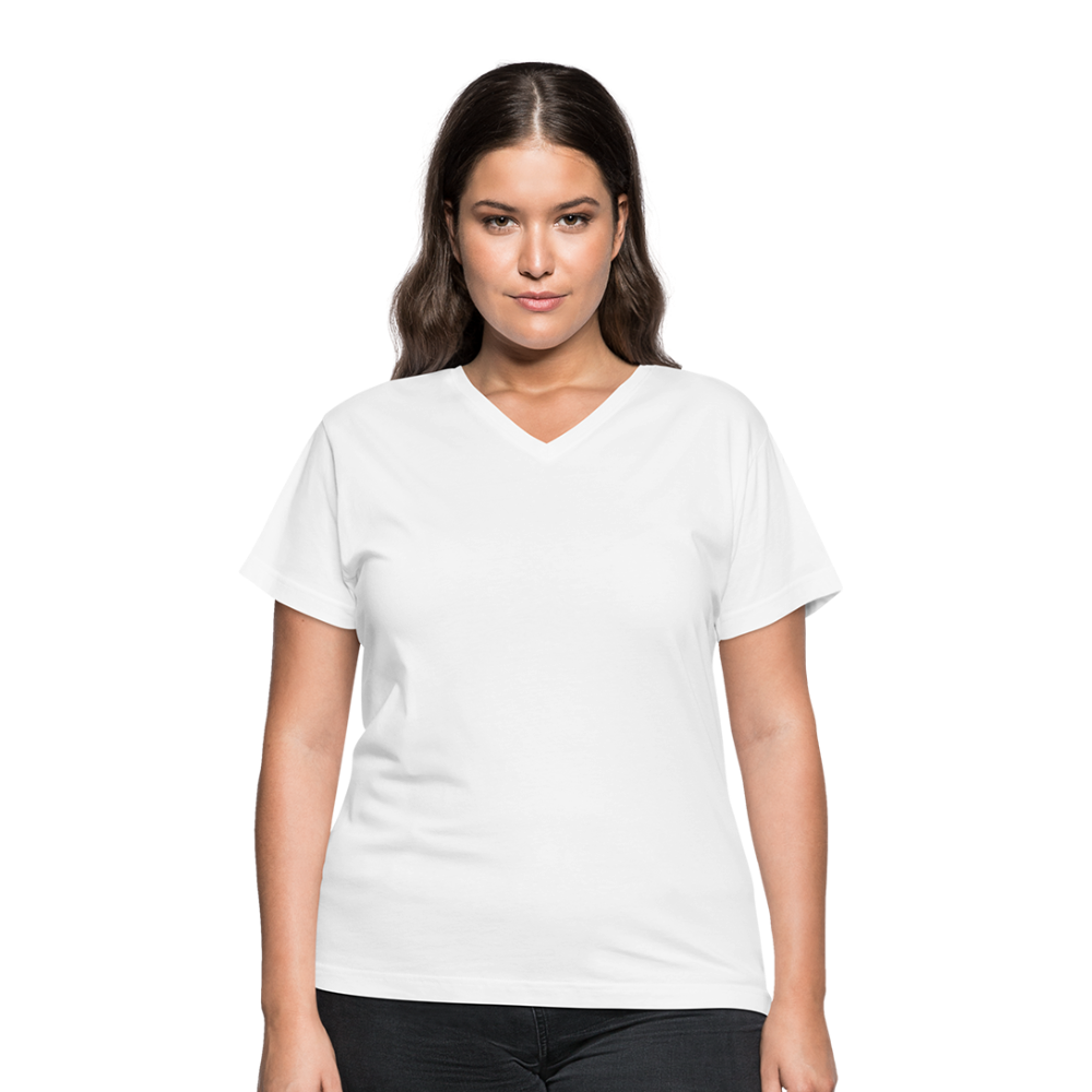 Women's V-Neck T-Shirt - white