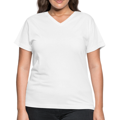 Women's V-Neck T-Shirt - white