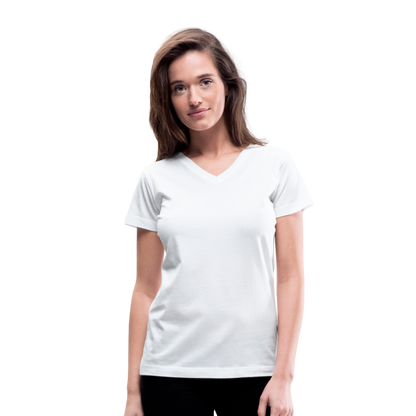 Women's V-Neck T-Shirt - white