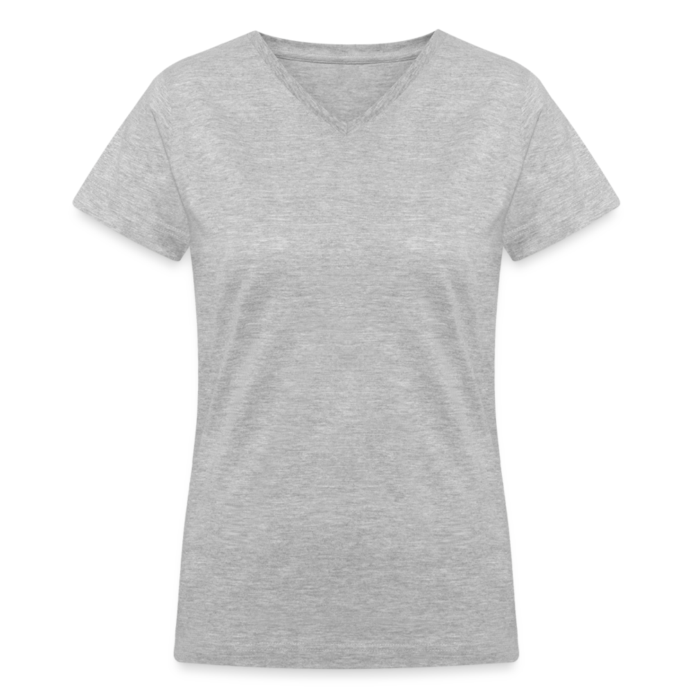 Women's V-Neck T-Shirt - gray