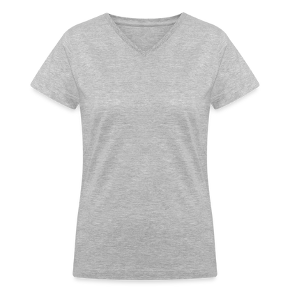 Women's V-Neck T-Shirt - gray