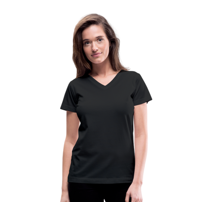 Women's V-Neck T-Shirt - black