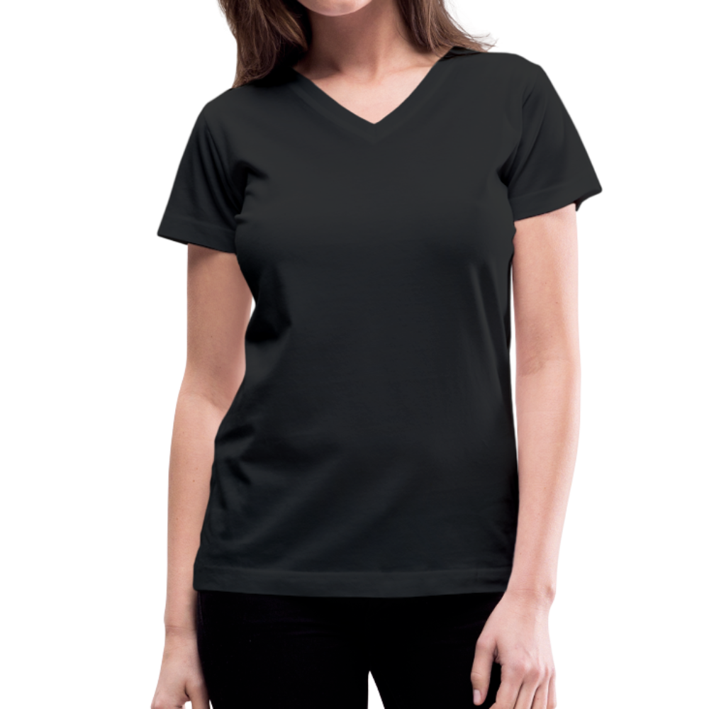 Women's V-Neck T-Shirt - black