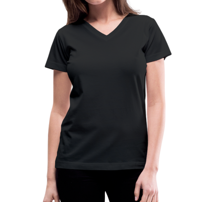 Women's V-Neck T-Shirt - black