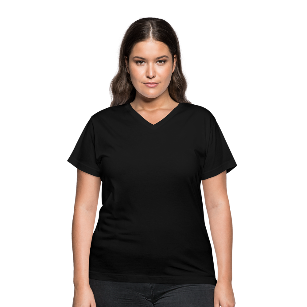 Women's V-Neck T-Shirt - black