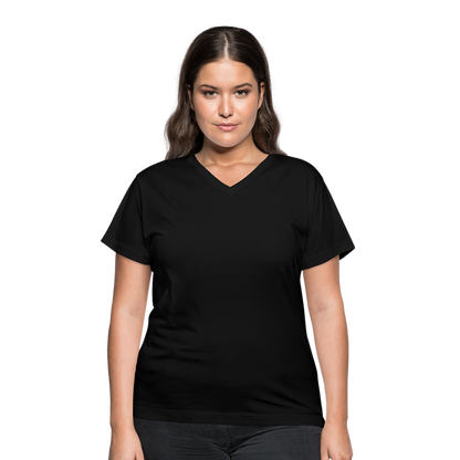 Women's V-Neck T-Shirt - black