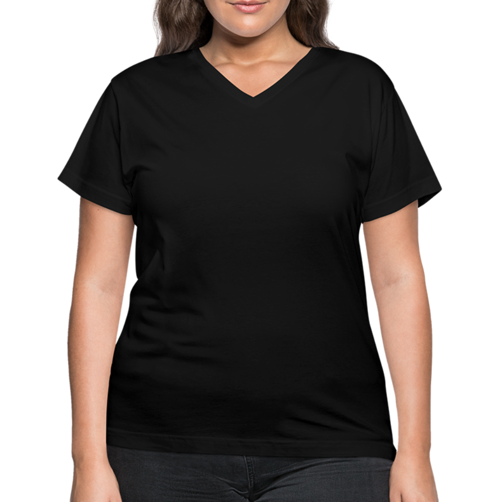 Women's V-Neck T-Shirt - black