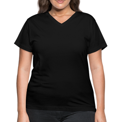 Women's V-Neck T-Shirt - black