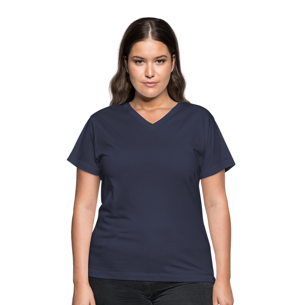 Women's V-Neck T-Shirt - navy