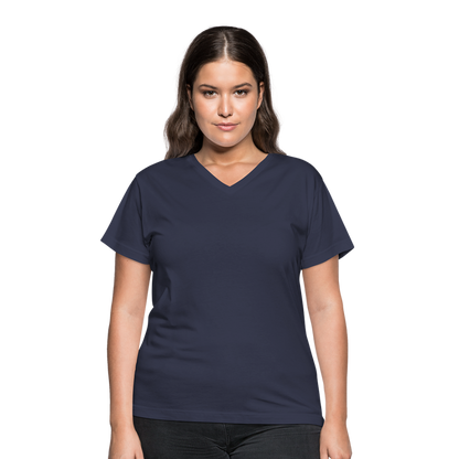 Women's V-Neck T-Shirt - navy