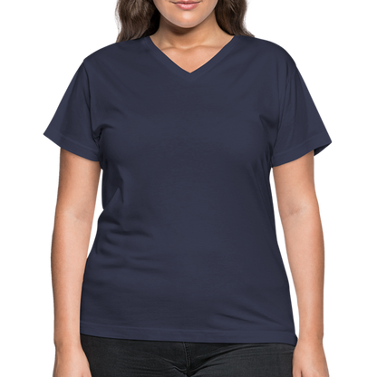 Women's V-Neck T-Shirt - navy