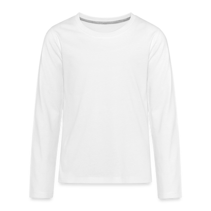 Kids' Premium Long Sleeve T-Shirt - white