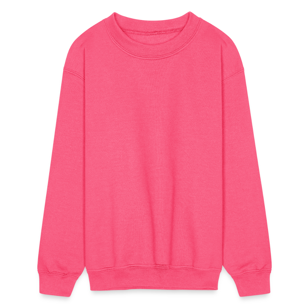 Kids' Crewneck Sweatshirt - neon pink