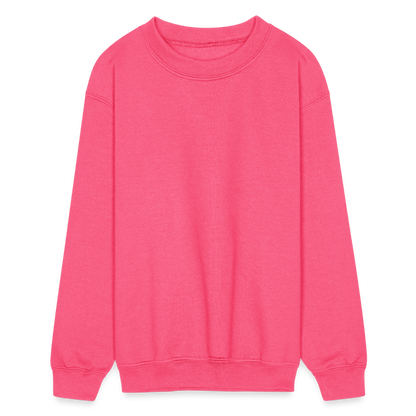 Kids' Crewneck Sweatshirt - neon pink