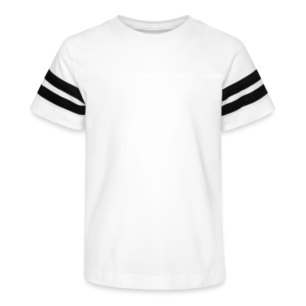 Kid's Vintage Sports T-Shirt - white/black