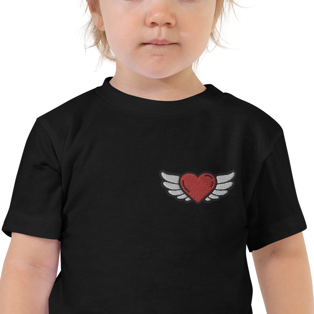 Toddler Short Sleeve Tee - Embroidery Left Front