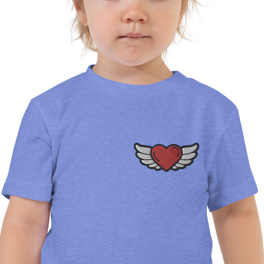 Toddler Short Sleeve Tee - Embroidery Left Front