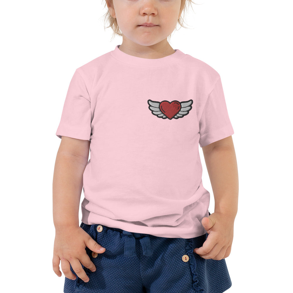 Toddler Short Sleeve Tee - Embroidery Left Front