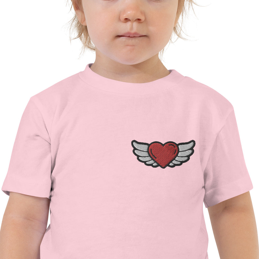 Toddler Short Sleeve Tee - Embroidery Left Front