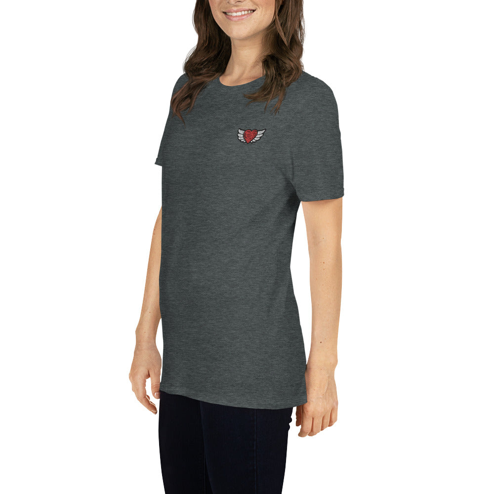 Short-Sleeve Unisex T-Shirt Embroidery