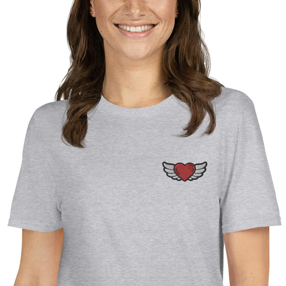 Short-Sleeve Unisex T-Shirt Embroidery