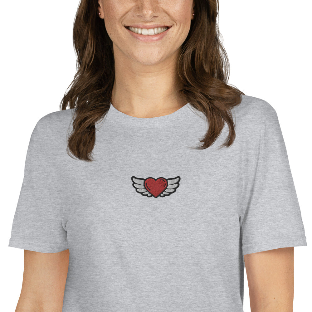 Short-Sleeve Unisex T-Shirt Embroidery