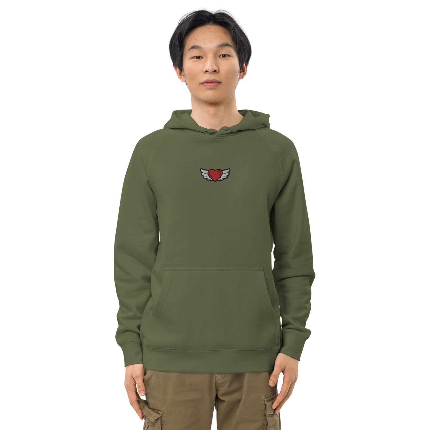 Unisex kangaroo pocket hoodie Embroidery