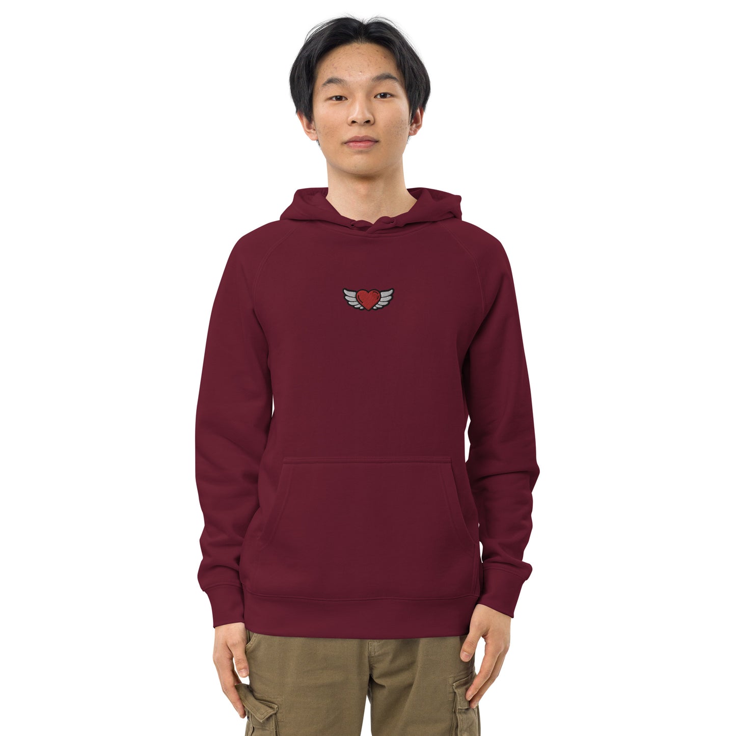 Unisex kangaroo pocket hoodie Embroidery