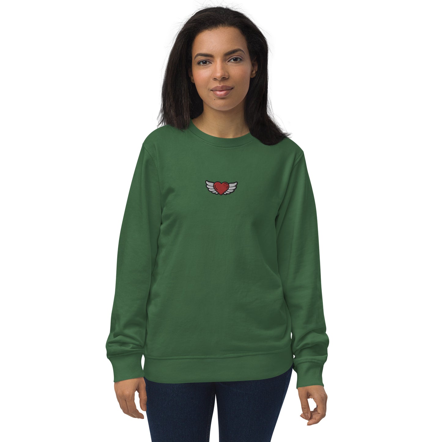 Unisex organic sweatshirt Embroidery