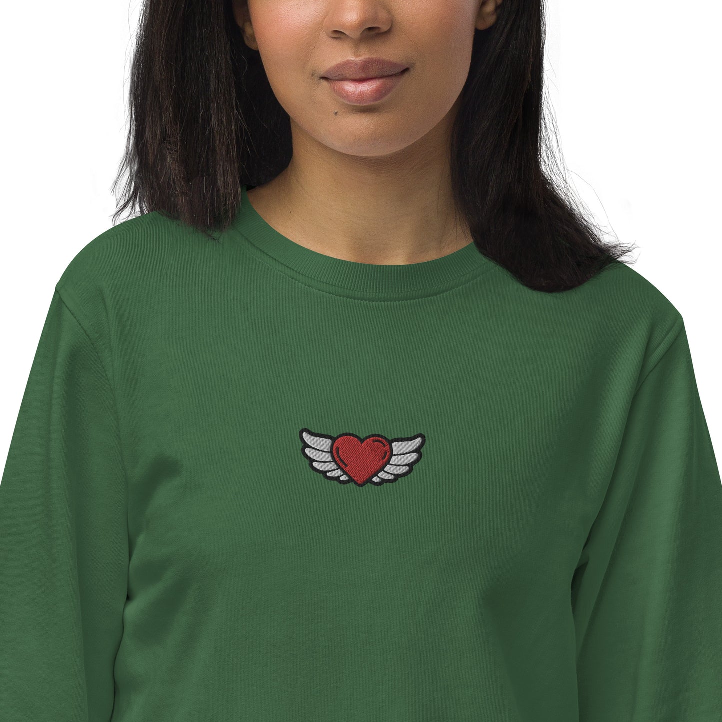 Unisex organic sweatshirt Embroidery