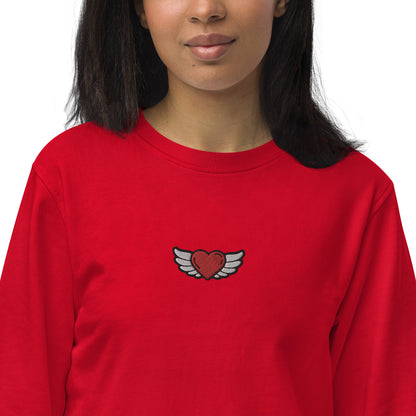 Unisex organic sweatshirt Embroidery