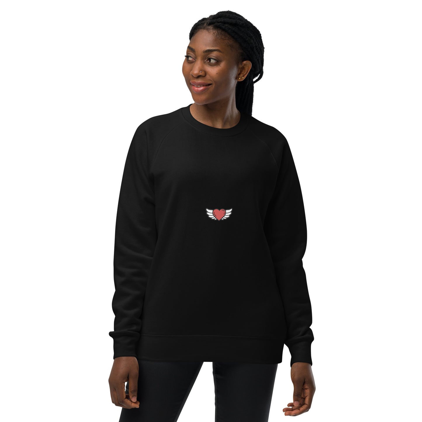 Unisex raglan sweatshirt Embroidery