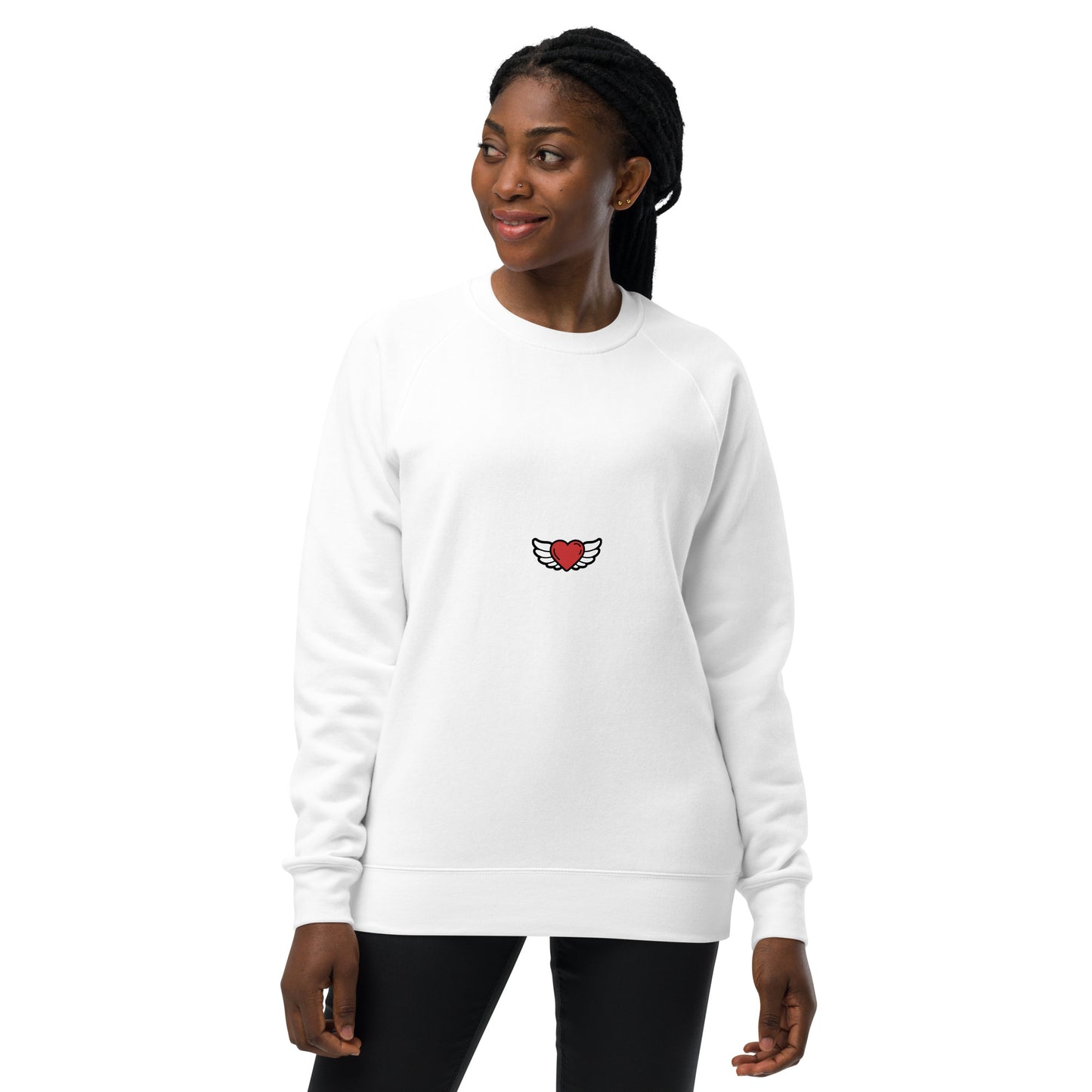 Unisex raglan sweatshirt Embroidery