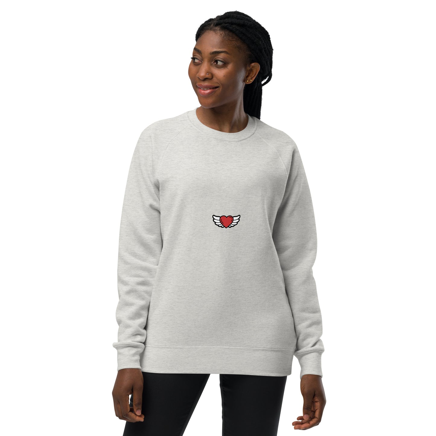 Unisex raglan sweatshirt Embroidery