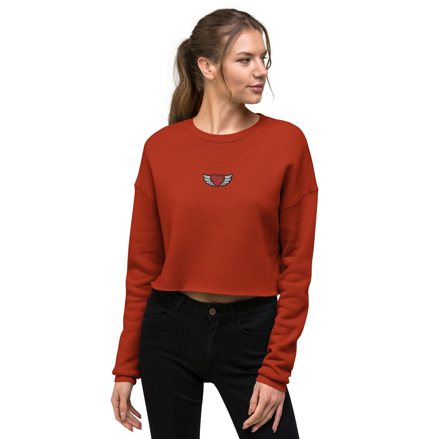 Crop Sweatshirt Embroidery