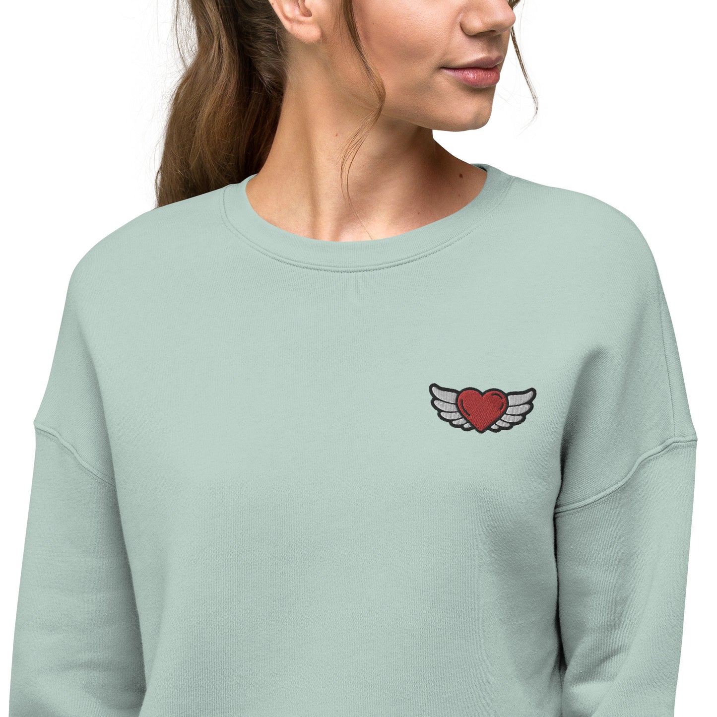 Crop Sweatshirt Embroidery