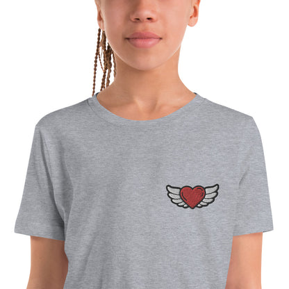 Youth Short Sleeve T-Shirt - Embroidery Front left