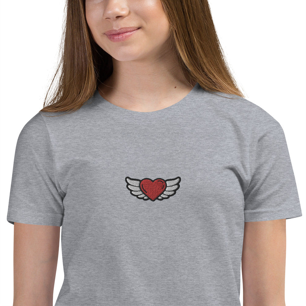 Youth Short Sleeve T-Shirt - Embroidery Front center