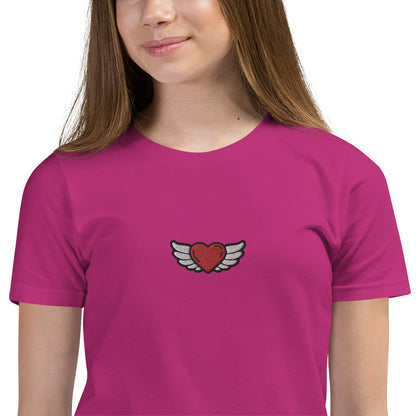 Youth Short Sleeve T-Shirt - Embroidery Front center