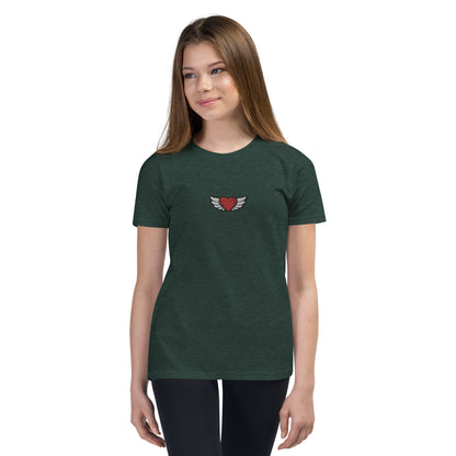 Youth Short Sleeve T-Shirt - Embroidery Front center