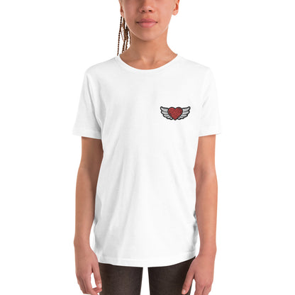 Youth Short Sleeve T-Shirt - Embroidery Front left