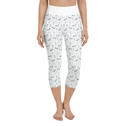 All-Over Print Yoga Capri Leggings