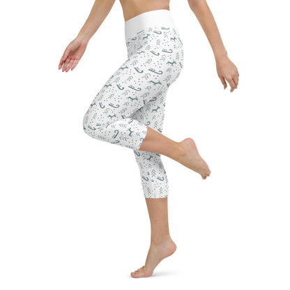 All-Over Print Yoga Capri Leggings