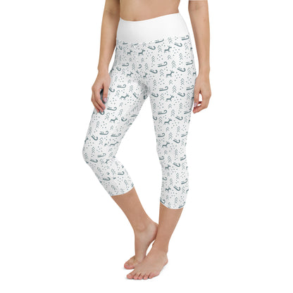 All-Over Print Yoga Capri Leggings