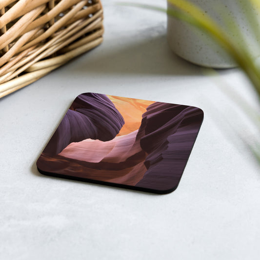 Cork-back coaster