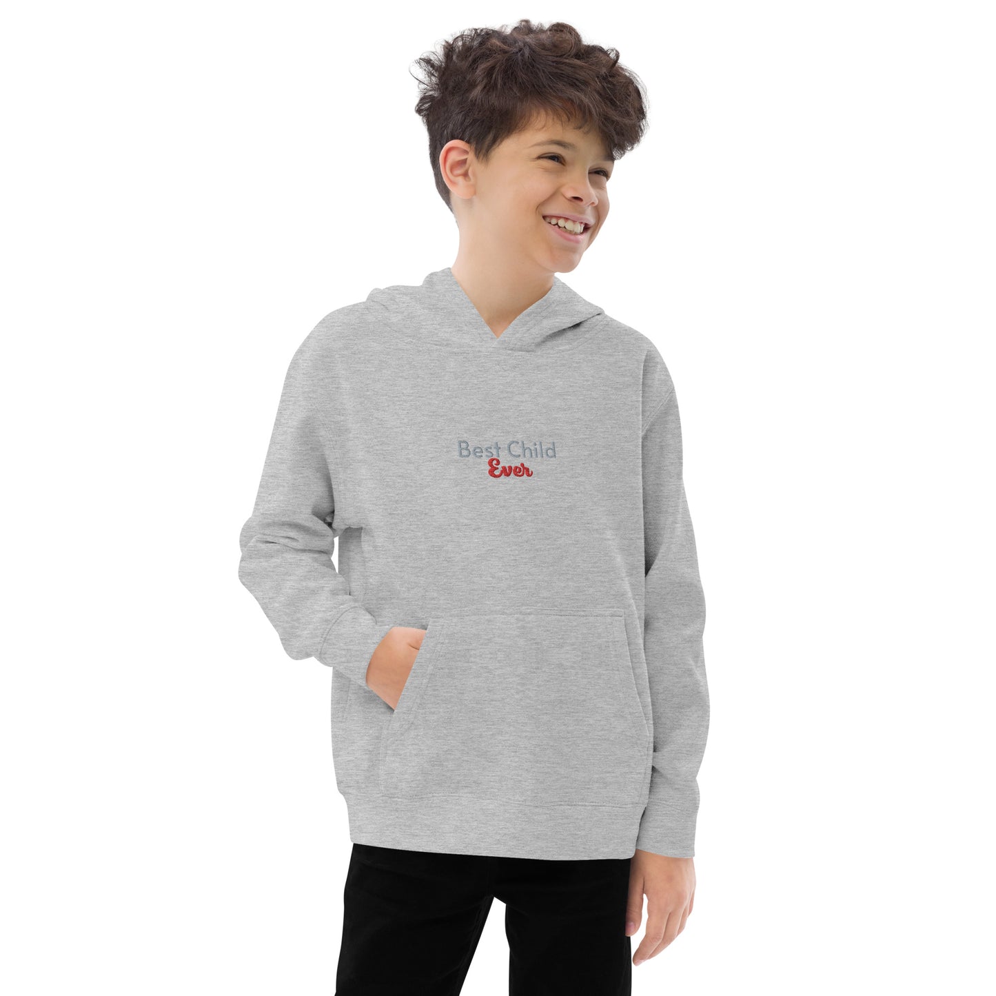 Kids fleece hoodie (Embroidery)