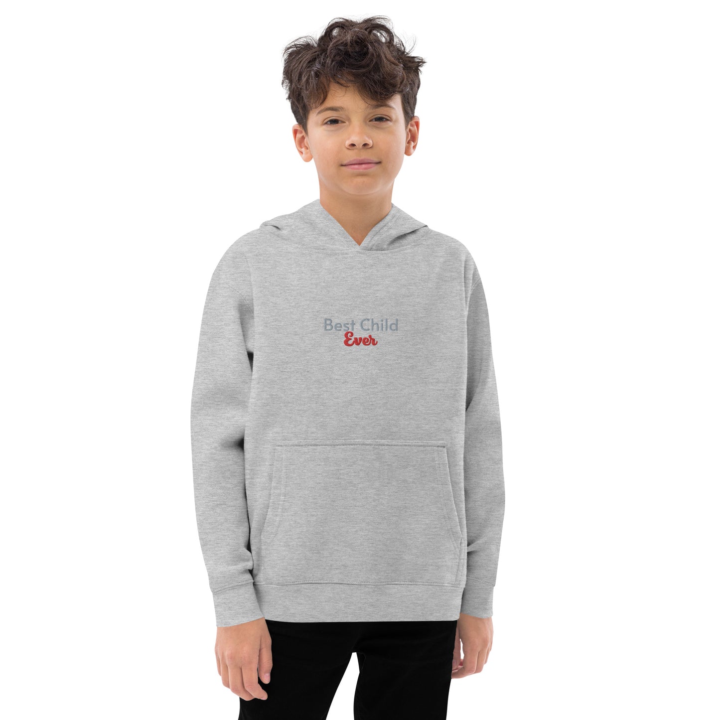 Kids fleece hoodie (Embroidery)