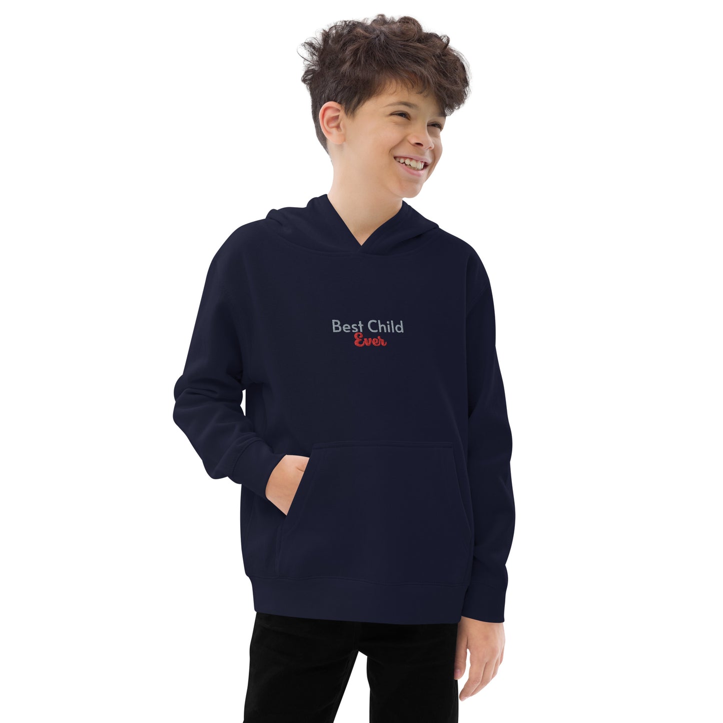 Kids fleece hoodie (Embroidery)