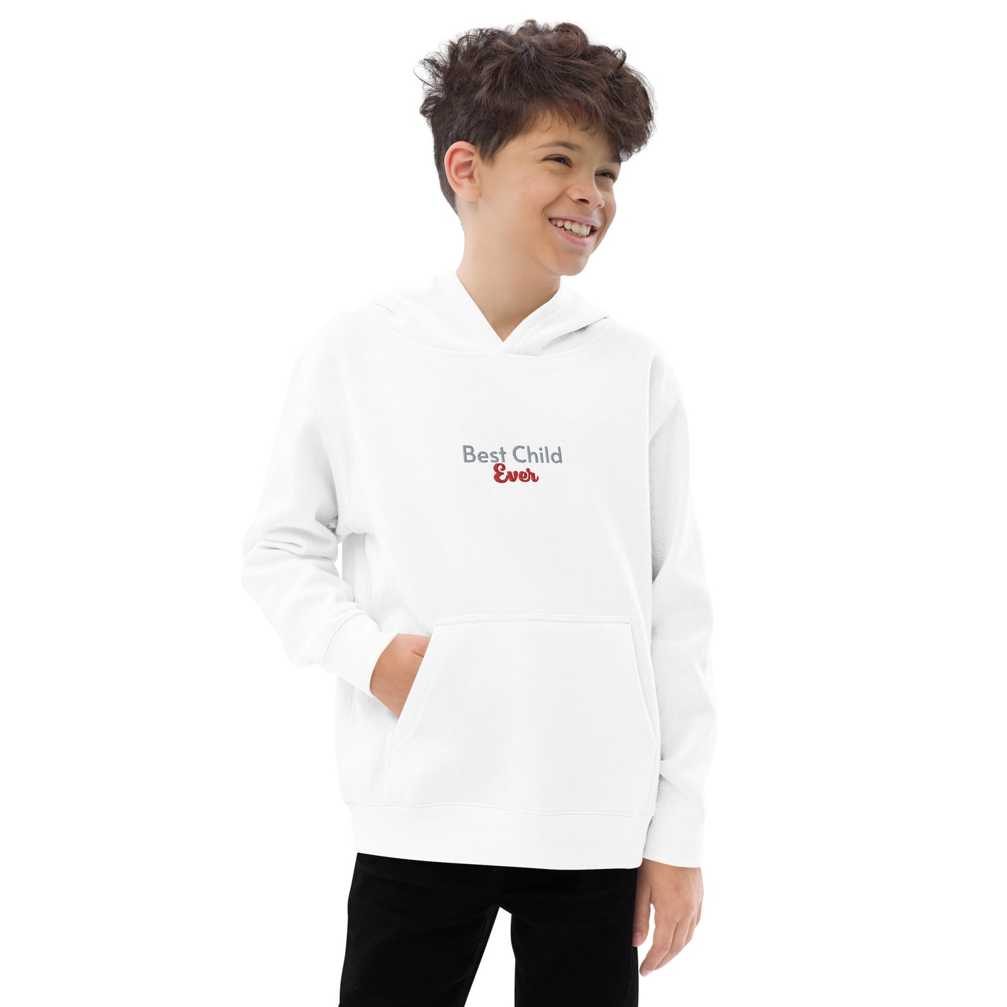 Kids fleece hoodie (Embroidery)